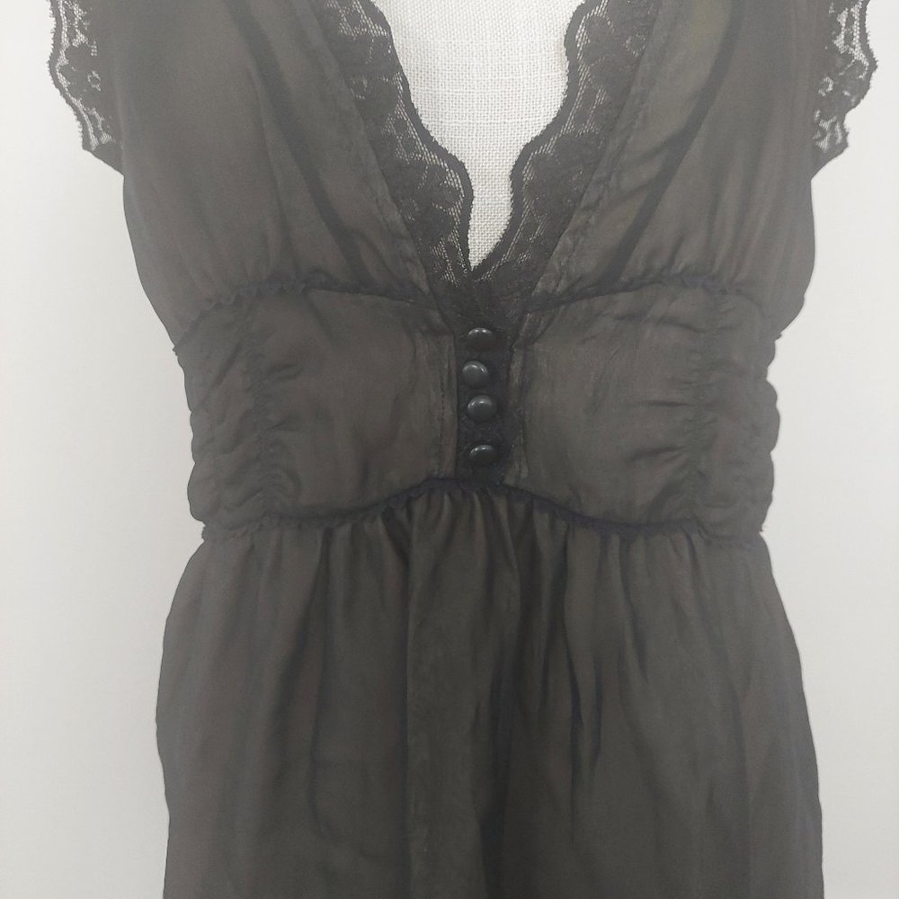 Odille Black Lace Top 8 - Picture 4 of 9